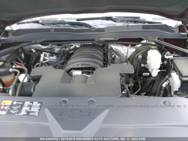 3GCUKREC9EG274643 - 2014 CHEVROLET SILVERADO K1500 LT MAROON photo 10