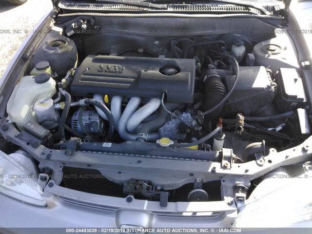 1Y1SK52841Z416323 - 2001 CHEVROLET GEO PRIZM LSI GRAY photo 10