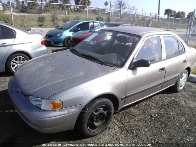 1Y1SK52841Z416323 - 2001 CHEVROLET GEO PRIZM LSI GRAY photo 2