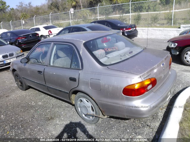 1Y1SK52841Z416323 - 2001 CHEVROLET GEO PRIZM LSI GRAY photo 3