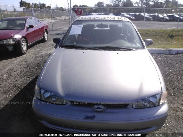 1Y1SK52841Z416323 - 2001 CHEVROLET GEO PRIZM LSI GRAY photo 6