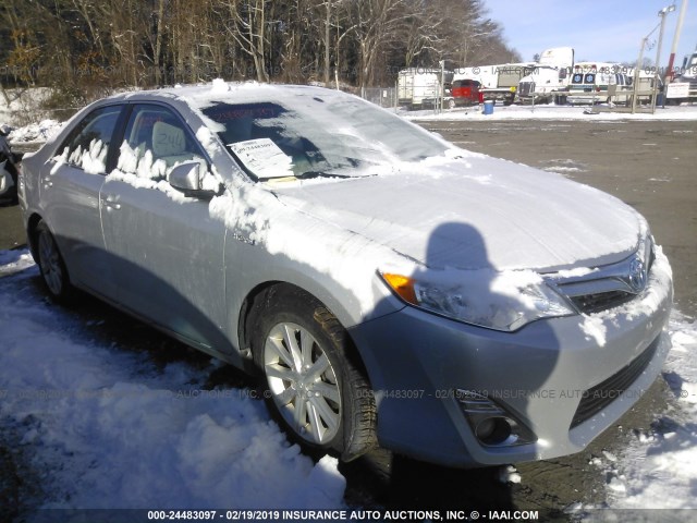 4T1BD1FK2CU033523 - 2012 TOYOTA CAMRY HYBRID/LE/XLE SILVER photo 1