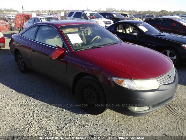 2T1CE22P42C004694 - 2002 TOYOTA CAMRY SOLARA SE RED photo 1