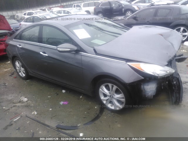 5NPEC4AC5BH134537 - 2011 HYUNDAI SONATA SE/LIMITED GRAY photo 1