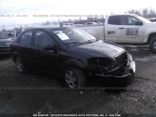 KL1TD56E59B399255 - 2009 CHEVROLET AVEO LS/LT BLACK photo 1