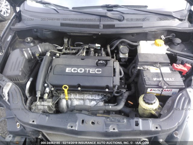 KL1TD56E59B399255 - 2009 CHEVROLET AVEO LS/LT BLACK photo 10