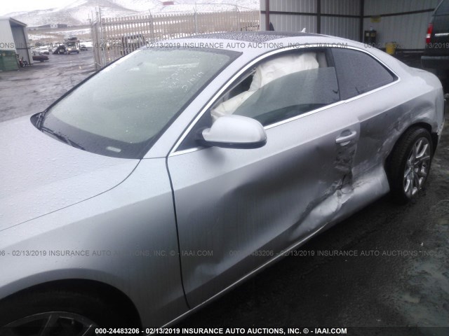 WAUCFAFR1AA033914 - 2010 AUDI A5 PREMIUM SILVER photo 6