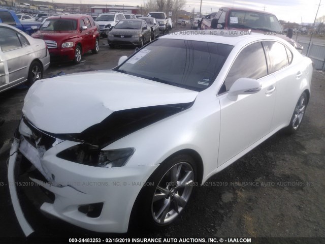 JTHBK262992086089 - 2009 LEXUS IS 250 WHITE photo 2