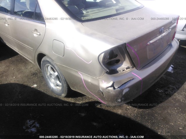 4T1BE32K84U926327 - 2004 TOYOTA CAMRY LE/XLE/SE TAN photo 6