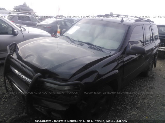 1GNDT13S462304626 - 2006 CHEVROLET TRAILBLAZER LS/LT BLACK photo 2