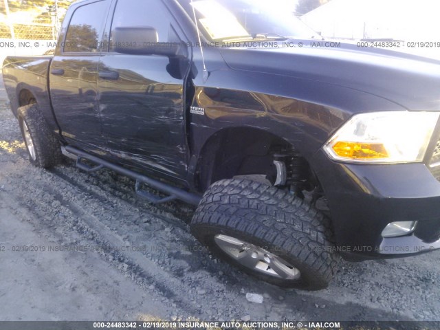 1C6RD7KT4CS195693 - 2012 DODGE RAM 1500 ST BLACK photo 6