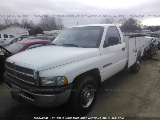 3B6KC26Z9YM227783 - 2000 DODGE RAM 2500 WHITE photo 2