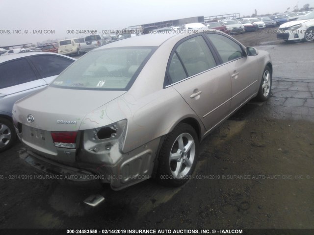 5NPEU46F87H160413 - 2007 HYUNDAI SONATA SE/LIMITED GOLD photo 4