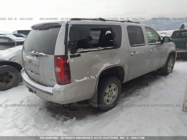 1GNUKJE36AR119261 - 2010 CHEVROLET SUBURBAN K1500 LT SILVER photo 4