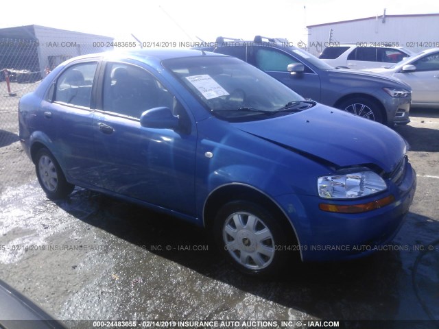 KL1TG526X5B425719 - 2005 CHEVROLET AVEO LT BLUE photo 1