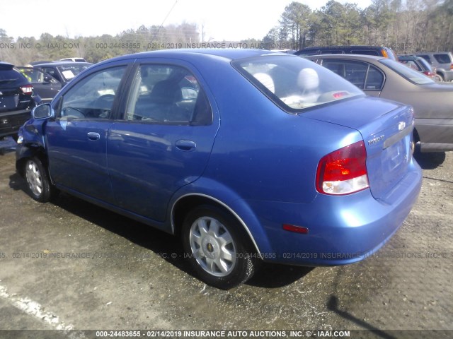 KL1TG526X5B425719 - 2005 CHEVROLET AVEO LT BLUE photo 3