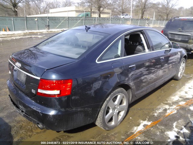 WAUDH74F28N099501 - 2008 AUDI A6 3.2 QUATTRO Navy photo 4