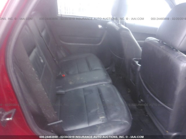 1FMCU04G49KA85477 - 2009 FORD ESCAPE LIMITED RED photo 8