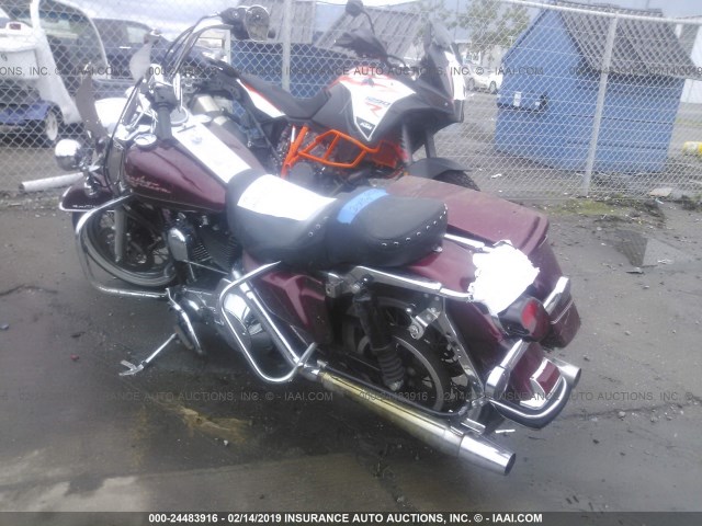 1HD1FDV322Y611048 - 2002 HARLEY-DAVIDSON FLHR BURGUNDY photo 3