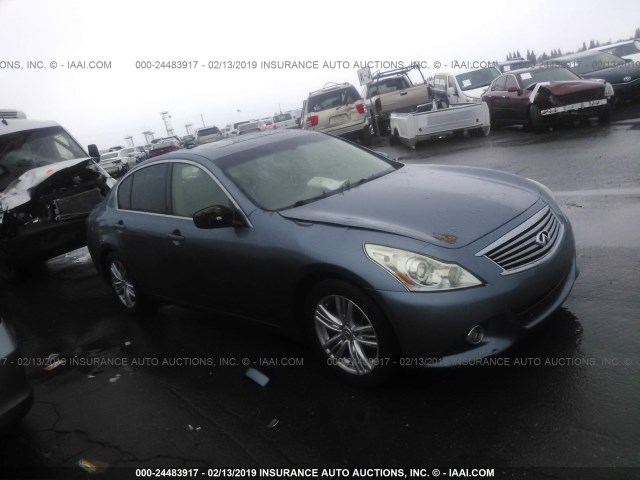 JN1CV6AP3AM405554 - 2010 INFINITI G37 SPORT Light Blue photo 1