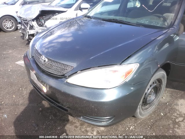 4T1BE32K22U559003 - 2002 TOYOTA CAMRY LE/XLE/SE GREEN photo 6