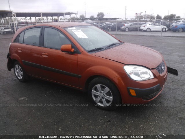 KNADE243096520631 - 2009 KIA RIO 5 SX ORANGE photo 1