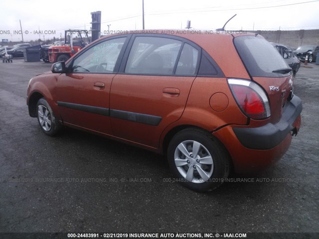 KNADE243096520631 - 2009 KIA RIO 5 SX ORANGE photo 3