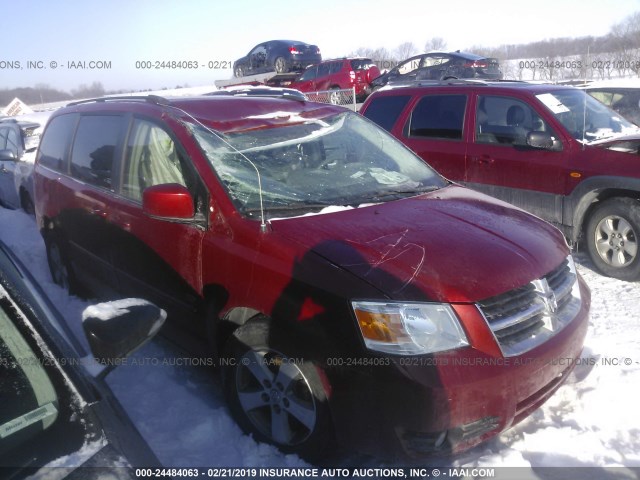 2D8HN54X09R641355 - 2009 DODGE GRAND CARAVAN SXT RED photo 1