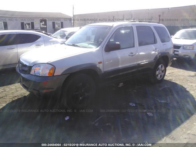 4F2CZ96153KM24340 - 2003 MAZDA TRIBUTE ES SILVER photo 2