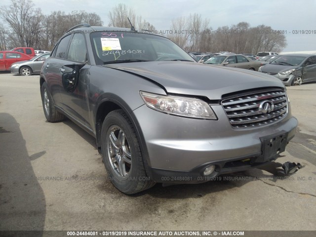 JNRAS08W74X216691 - 2004 INFINITI FX35 GRAY photo 1