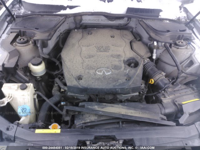 JNRAS08W74X216691 - 2004 INFINITI FX35 GRAY photo 10