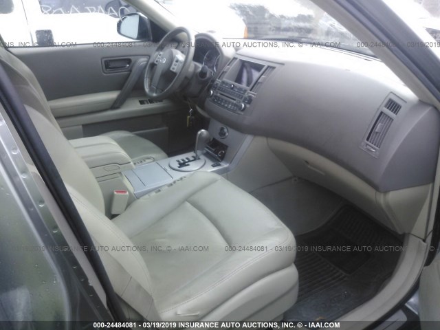 JNRAS08W74X216691 - 2004 INFINITI FX35 GRAY photo 5