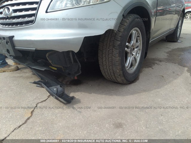 JNRAS08W74X216691 - 2004 INFINITI FX35 GRAY photo 6