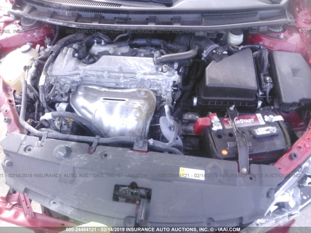 JTKJF5C79GJ021578 - 2016 TOYOTA SCION TC წითელი ფოტო 10