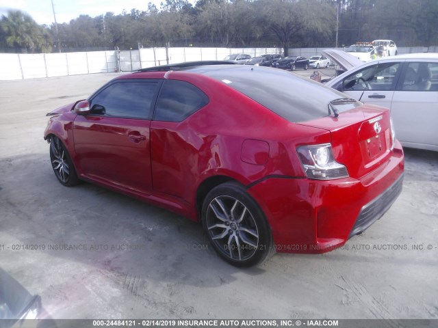 JTKJF5C79GJ021578 - 2016 TOYOTA SCION TC წითელი ფოტო 3