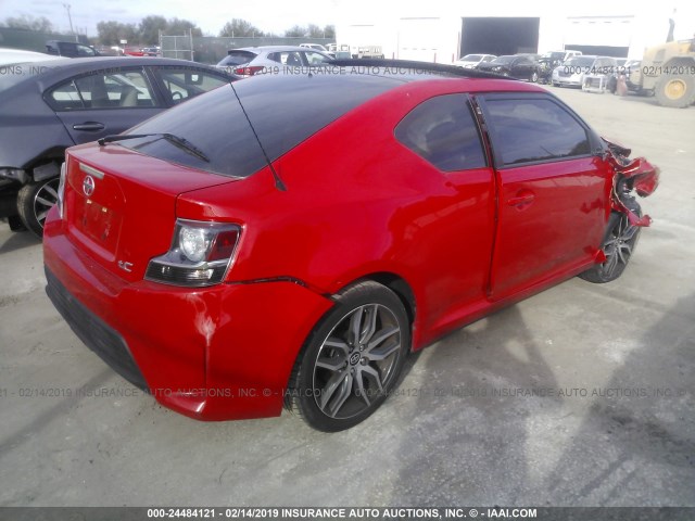 JTKJF5C79GJ021578 - 2016 TOYOTA SCION TC წითელი ფოტო 4