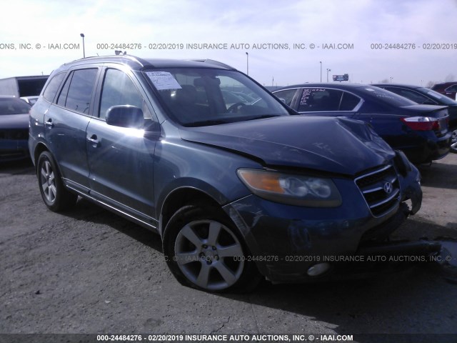 5NMSH13E47H112924 - 2007 HYUNDAI SANTA FE SE/LIMITED BLUE photo 1