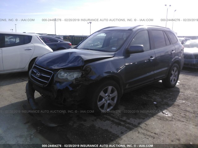 5NMSH13E47H112924 - 2007 HYUNDAI SANTA FE SE/LIMITED BLUE photo 2