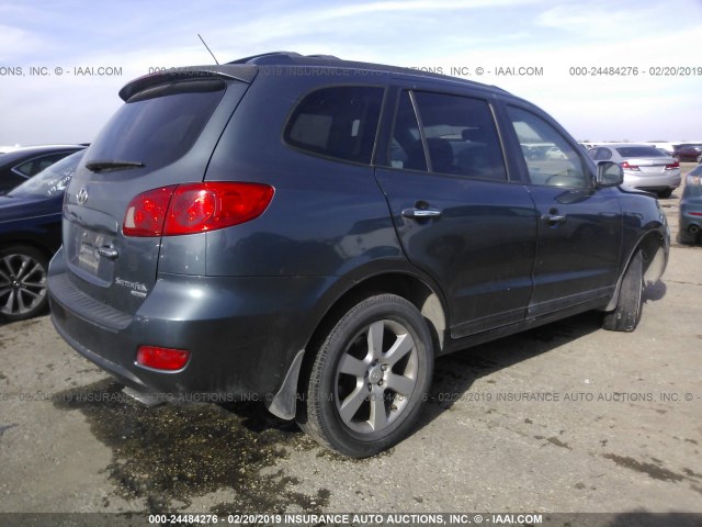 5NMSH13E47H112924 - 2007 HYUNDAI SANTA FE SE/LIMITED BLUE photo 4