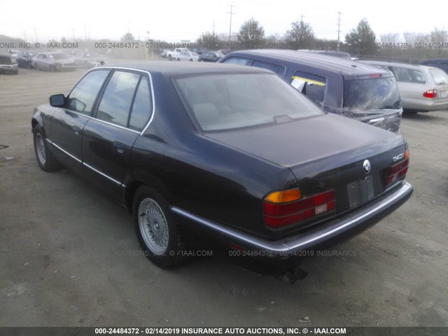 WBAGD432XPDE64603 - 1993 BMW 740 I AUTOMATIC BLACK photo 3