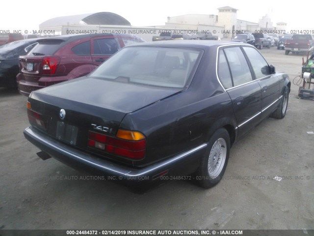 WBAGD432XPDE64603 - 1993 BMW 740 I AUTOMATIC BLACK photo 4