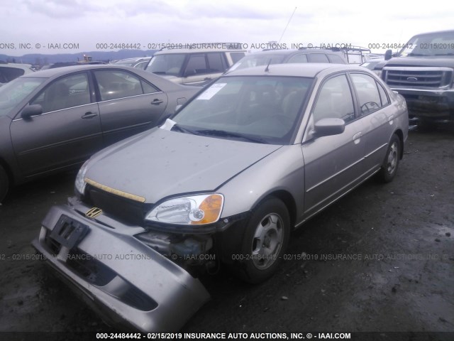 JHMES96653S018713 - 2003 HONDA CIVIC HYBRID GOLD photo 2