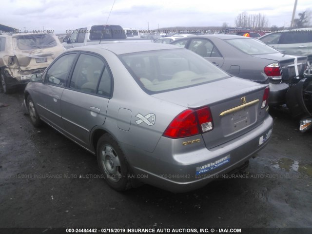 JHMES96653S018713 - 2003 HONDA CIVIC HYBRID GOLD photo 3