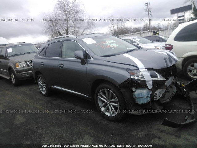 2T2BC1BA4FC006213 - 2015 LEXUS RX 450H GRAY photo 1