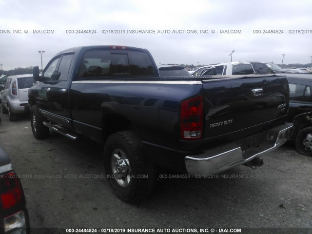 3D7KS28C65G864976 - 2005 DODGE RAM 2500 ST/SLT BLUE photo 3