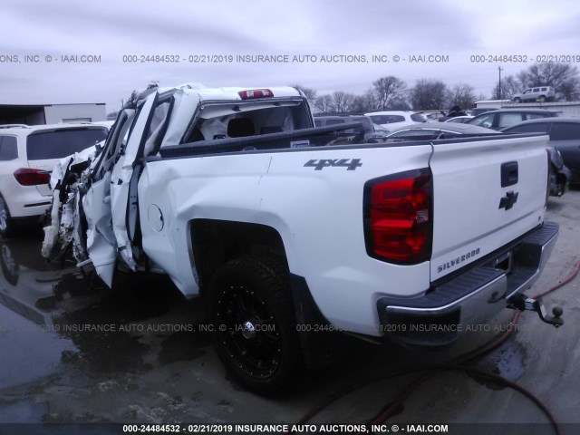 1GCVKREC5FZ416282 - 2015 CHEVROLET SILVERADO K1500 LT WHITE photo 3