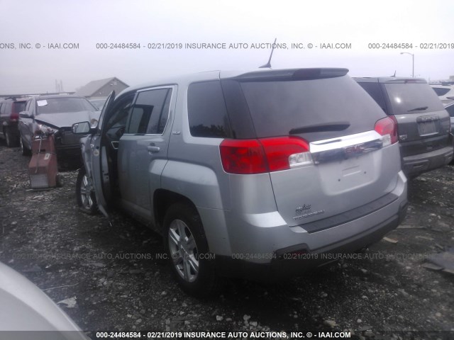 2GKALMEKXE6313945 - 2014 GMC TERRAIN SLE SILVER photo 3