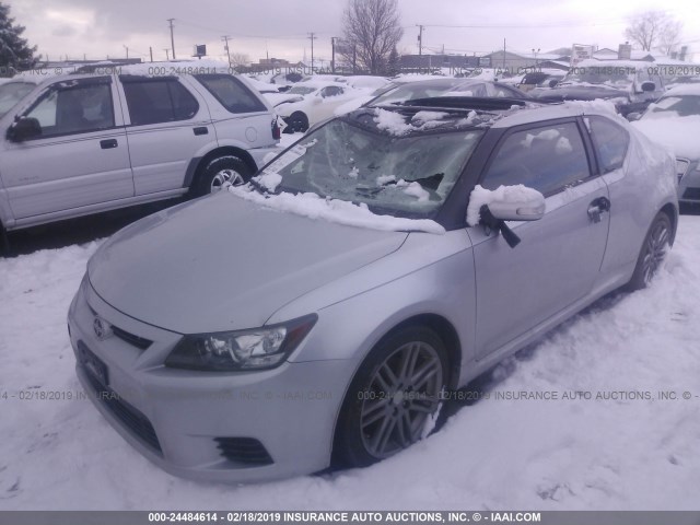 JTKJF5C74C3027867 - 2012 TOYOTA SCION TC SILVER photo 2
