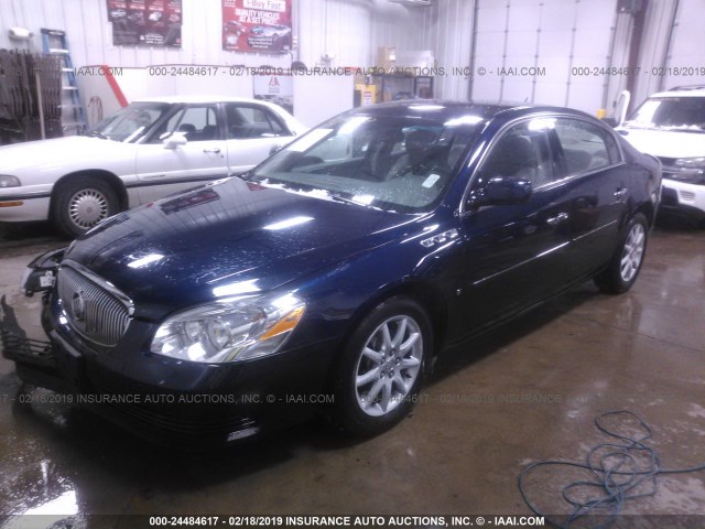 1G4HD57227U201263 - 2007 BUICK LUCERNE CXL BLUE photo 2