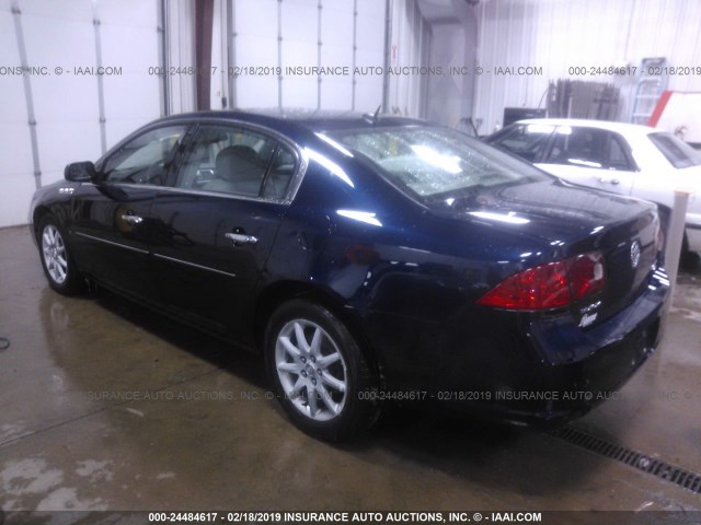 1G4HD57227U201263 - 2007 BUICK LUCERNE CXL BLUE photo 3